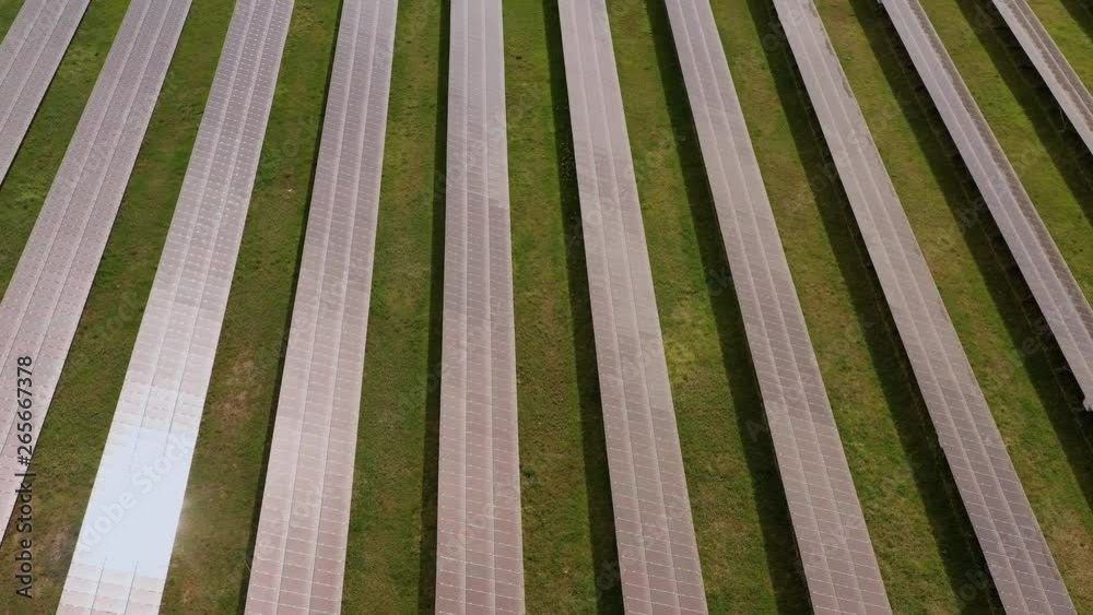 Aerial view of solar power station Aerial view of solar power station