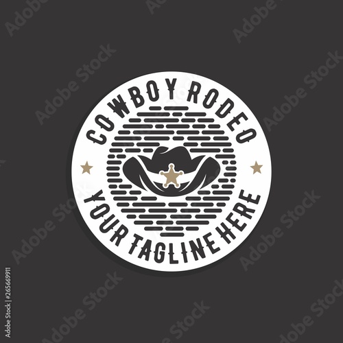 Western Cowboy Emblem Logo Inspiration