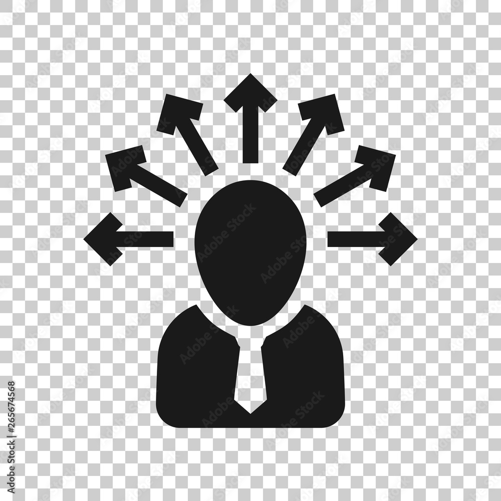 Mind awareness icon in transparent style. Idea human vector illustration on isolated background. Customer brain business concept. Mind awareness icon in transparent style. Idea human vector illustration on isolated background. Customer brain business concept.