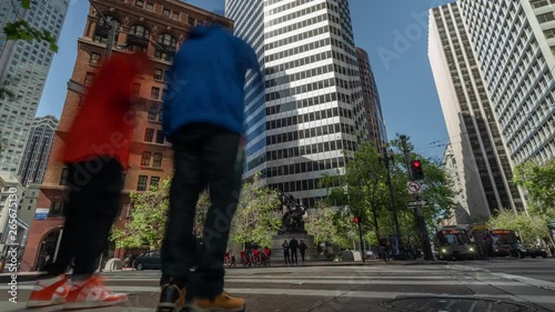 San Francisco downtown streets timelapse 3