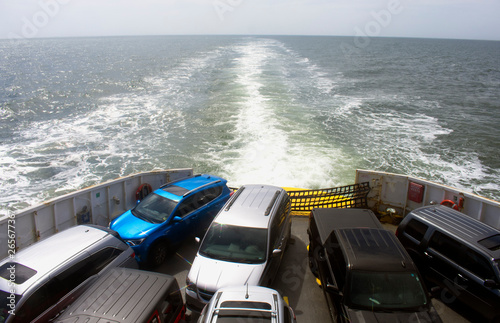 Crossing Delaware Bay by Lewes to Cape May Ferry - Standing room only on ferry