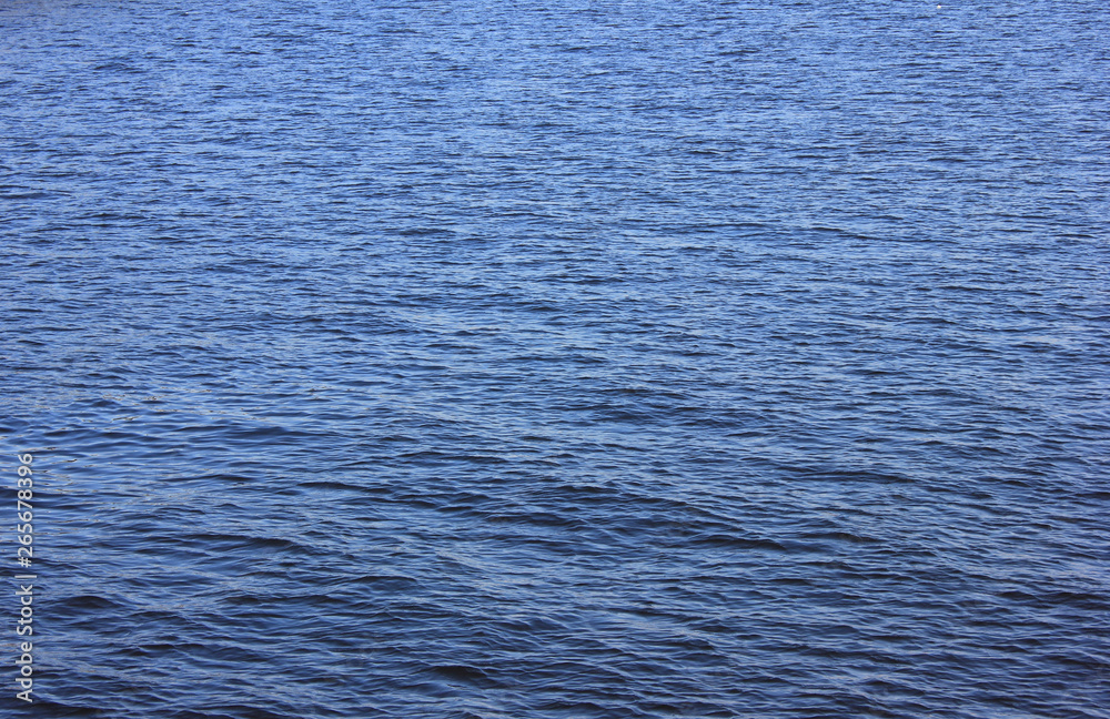 Obraz premium Water surface image. Blue river or sea water background