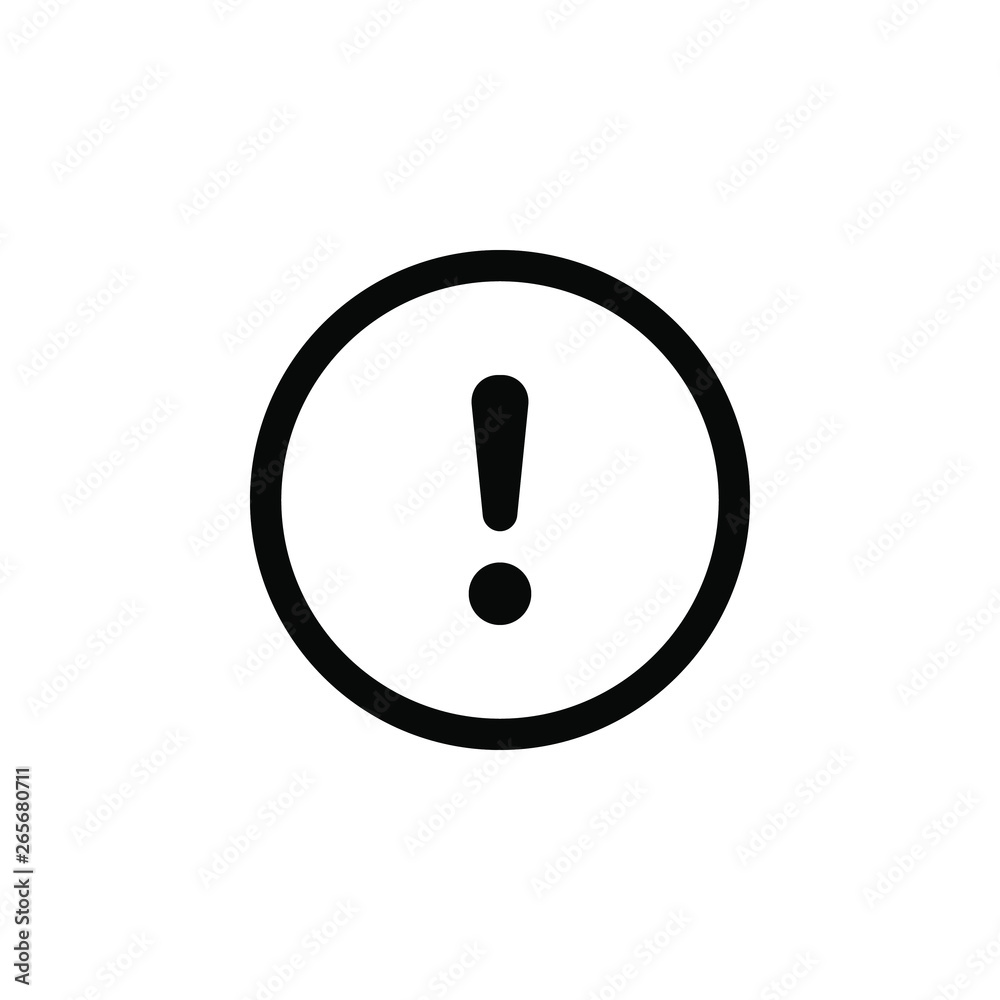 Alert vector border icon. This icon use for admin panels, website, interfaces, mobile apps Alert vector border icon. This icon use for admin panels, website, interfaces, mobile apps