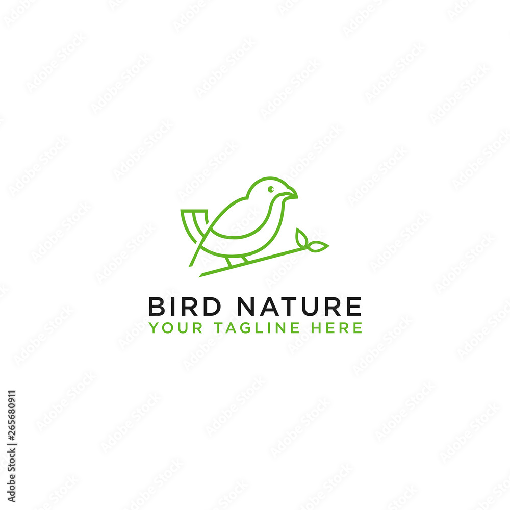 Obraz premium Logo design icon bird vector template logo, vector 
