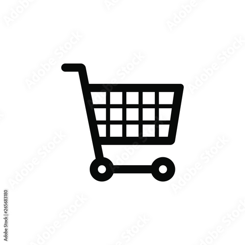 Shopping Cart vector border icon. This icon use for admin panels, website, interfaces, mobile apps