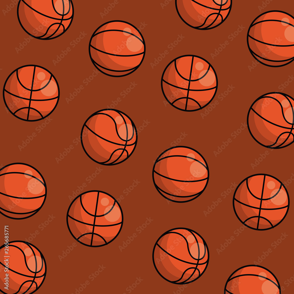 Sports equipment mosaic background