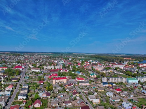 Aerial view of Nesvizh, Minsk Region, Belarus