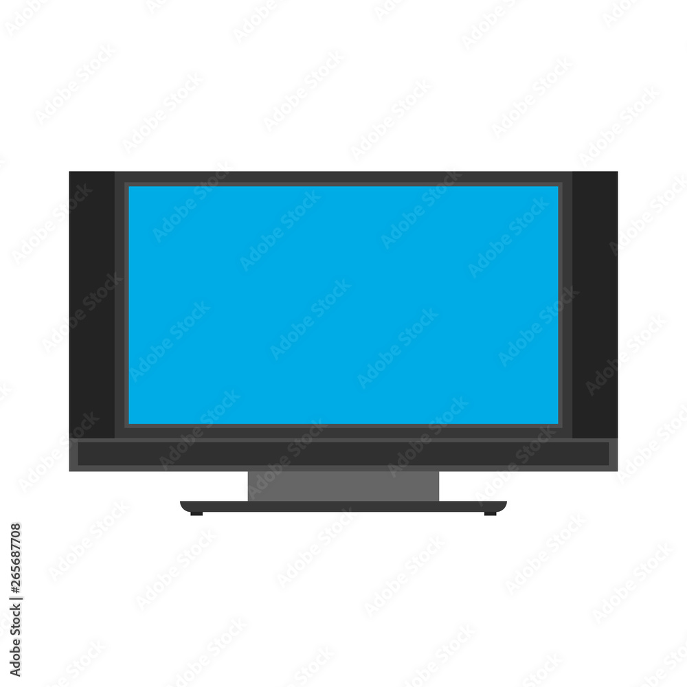 TV unit communication equipment screen vector. Interior multimedia electronic icon television. TV unit communication equipment screen vector. Interior multimedia electronic icon television.