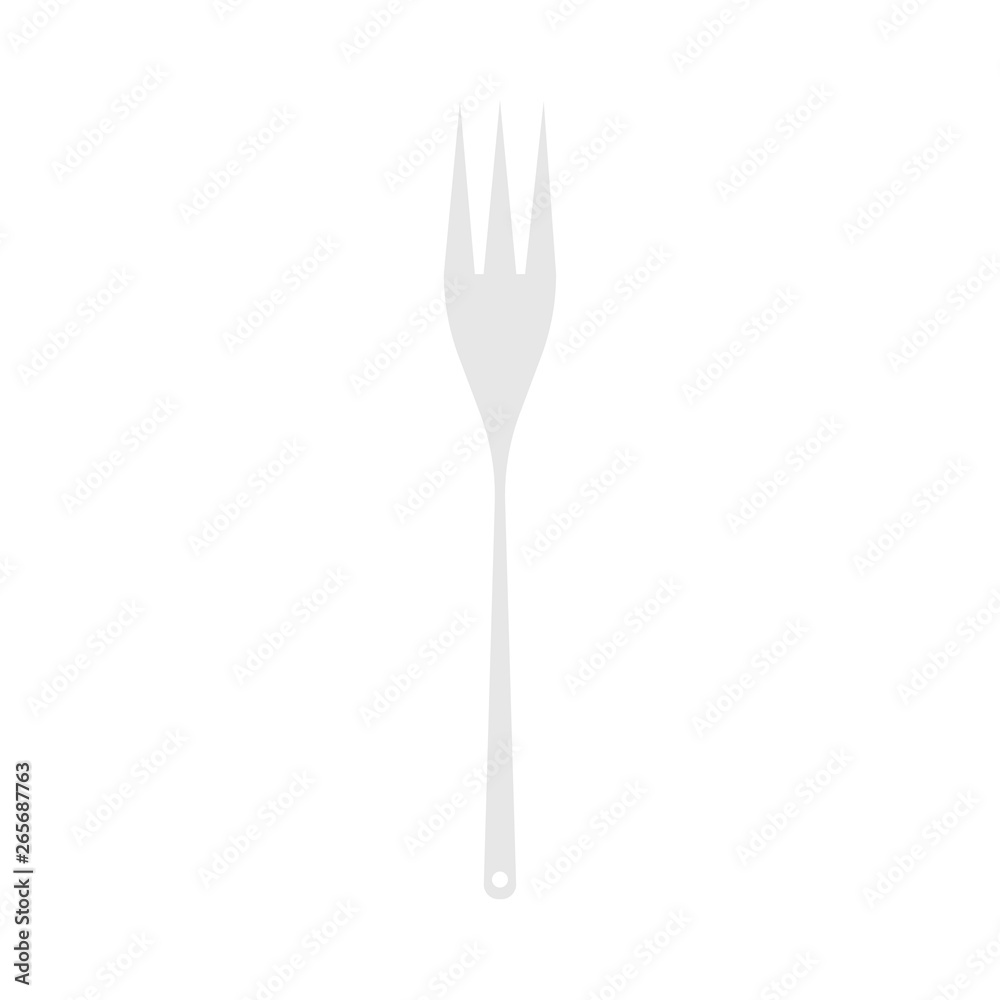 Fork equipment dishware tool vector object icon isolated food. Restaurant silverware top view Fork equipment dishware tool vector object icon isolated food. Restaurant silverware top view