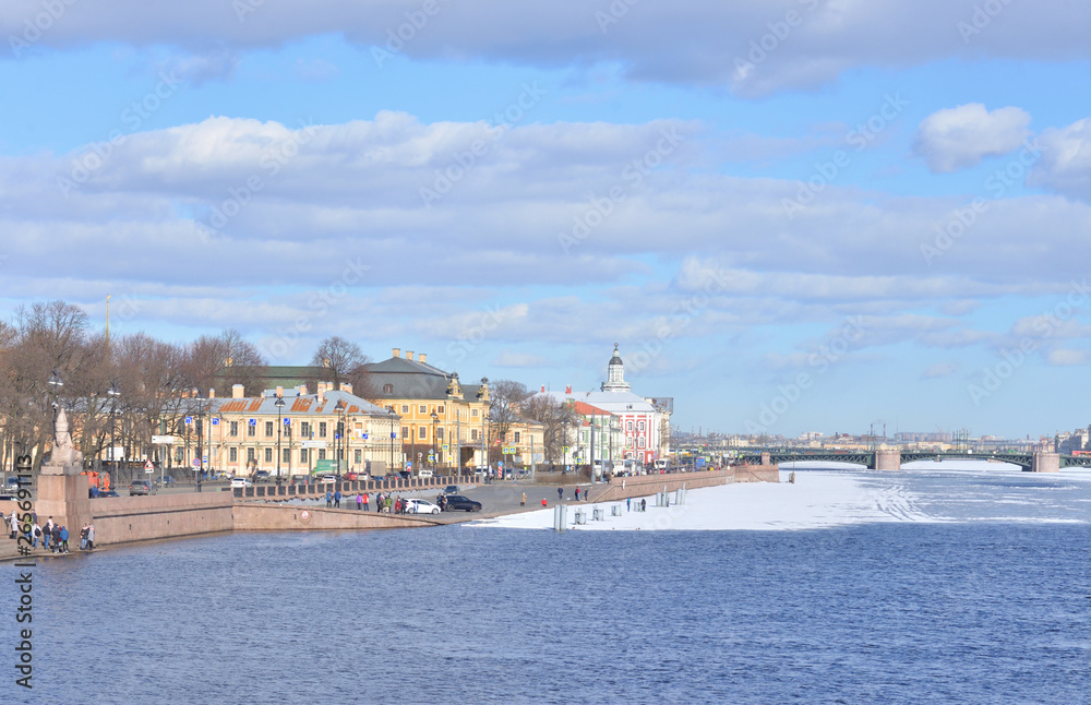 University Embankment in St.Petersburg.