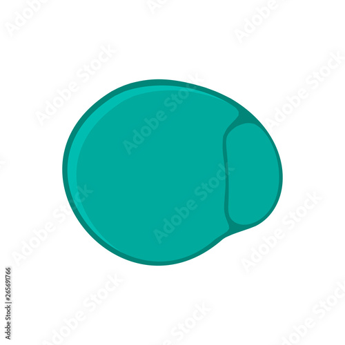 Round mouse pad modern device mat vector icon top view. Gamer equipment desktop isolated illustration
