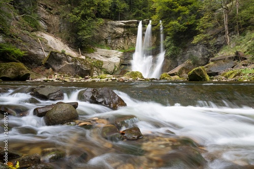 Waterfall, Hochfall in Teufen in Appenzell, Switzerland, Europe photo