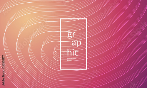 Wavy geometric background. Trendy gradient shapes composition. Eps10 vector.