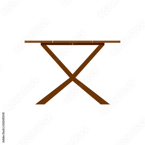 Coffe table beverage concept brown wooden closeup icon background. Vector dark desk interior cafe