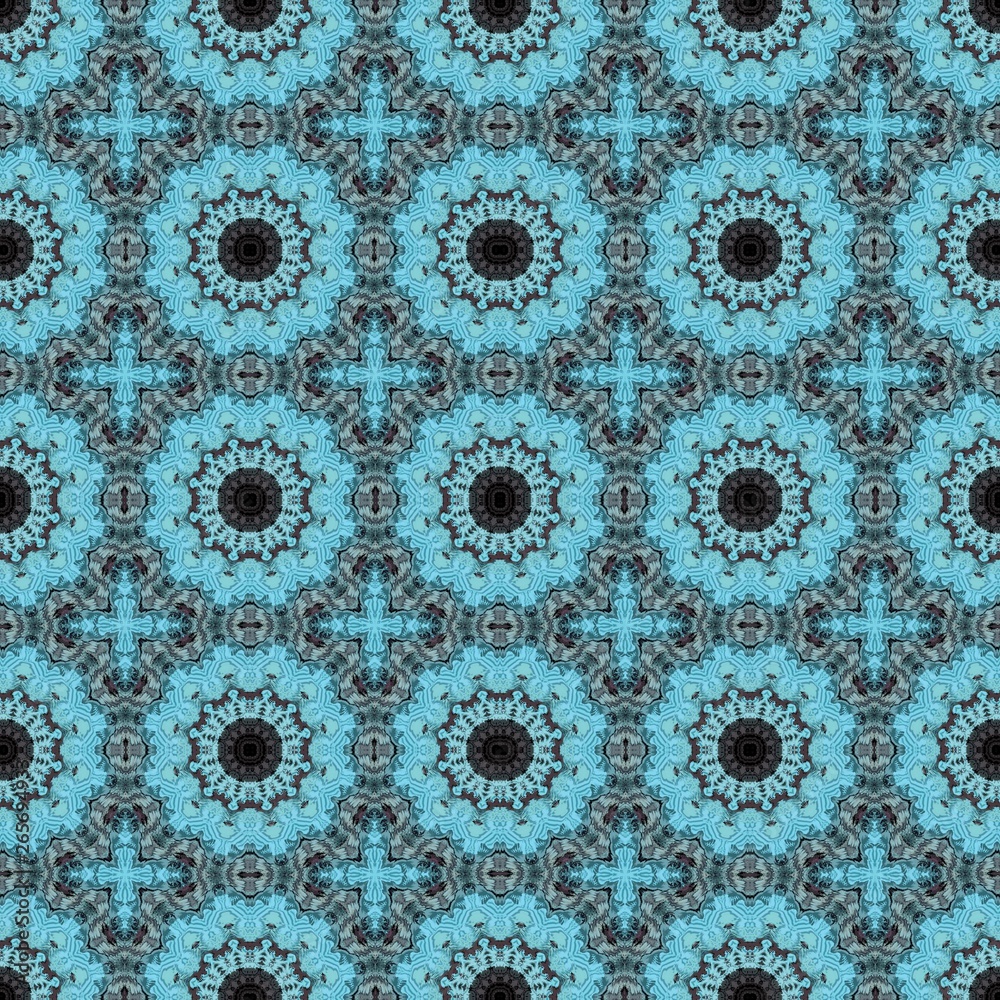 abstract medium aqua marine, dark slate gray and teal blue seamless pattern. can be used for wallpaper, poster, banner or texture design