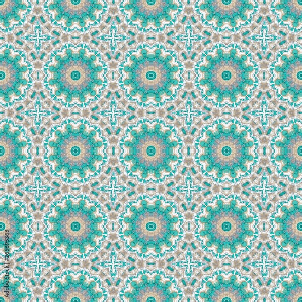 seamless wallpaper pattern with pastel gray, light sea green and cadet blue colors. can be used for cards, posters, banner or texture fasion design