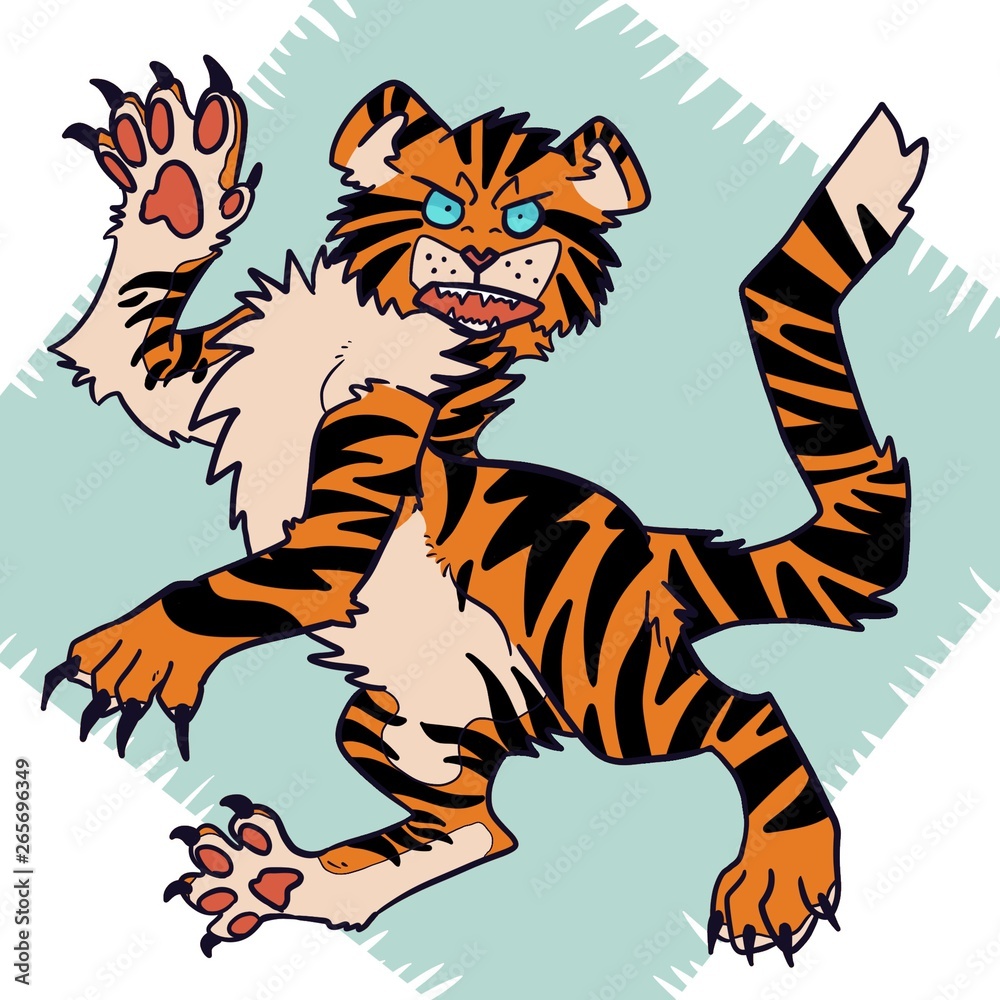 Angry tiger Angry tiger