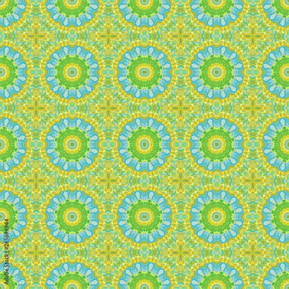 dark khaki, sky blue and medium sea green color pattern. abstract vintage decoration. graphic element for banner, cards, poster or creative fasion design