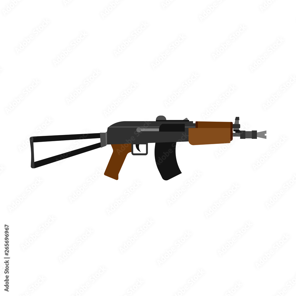 Rifle ammunition side view vector icon. Metal symbol design object police handgun. Battle military gun cartridge Rifle ammunition side view vector icon. Metal symbol design object police handgun. Battle military gun cartridge
