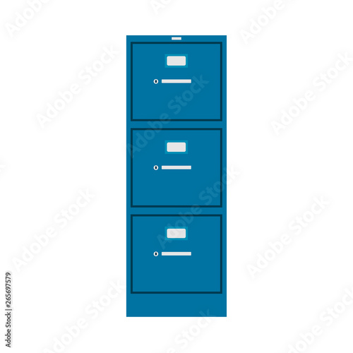 File cabinet vector icon furniture interior management finance catalog library binder. Database metal case office. Datum archive