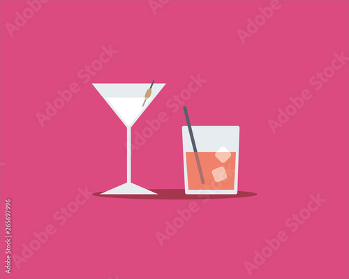 カクテルグラスロック