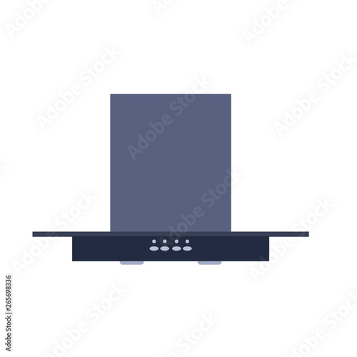 Kitchen hood appliance vector icon design exhaust equipment. Cooker air fan extractor filter. Aspirator ventilation smoke room