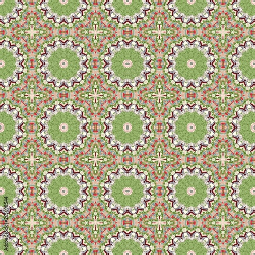 abstract floral dark sea green, firebrick and beige color pattern. seamless decorative backdrop for banner, cards, poster or creative fasion design