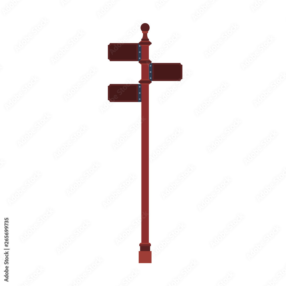Guide board vector icon direction sign banner. Road billboard frame arrow panel. Post destination wooden way street Guide board vector icon direction sign banner. Road billboard frame arrow panel. Post destination wooden way street