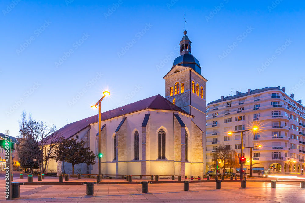Naklejka premium Church of St Maurice, Annecy, France