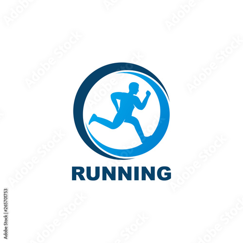 Running Logo Template Design Vector, Emblem, Design Concept, Creative Symbol, Icon