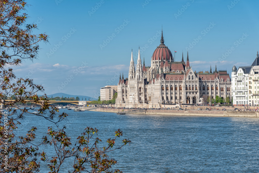 Danube and Hungary Parliament - Budapest - Hungary