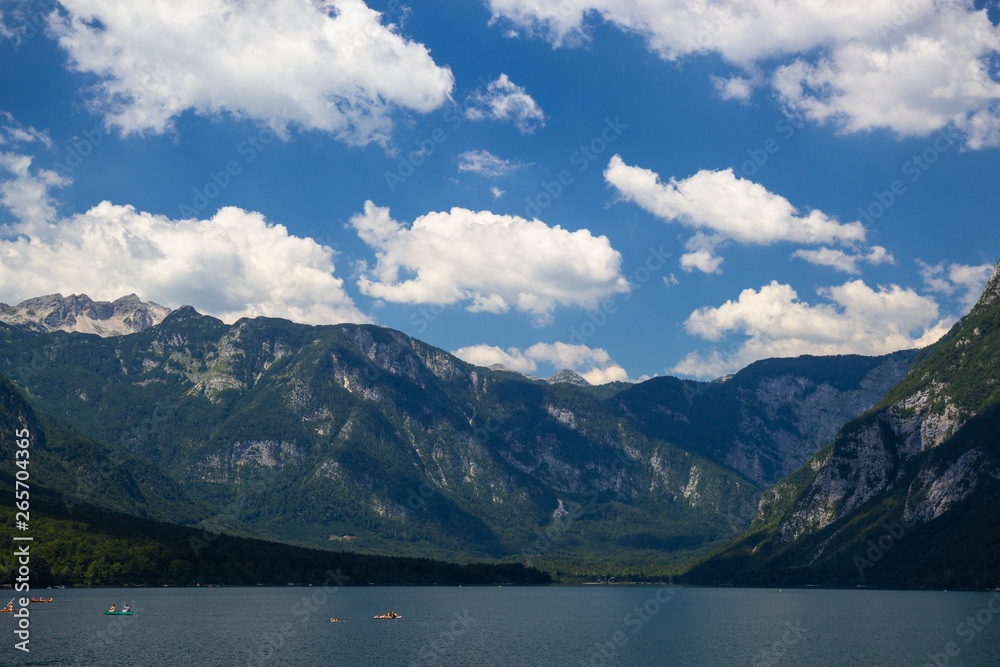 view of Lake Bohinj, Triglav National Park, Julian Alps, Slovenia view of Lake Bohinj, Triglav National Park, Julian Alps, Slovenia