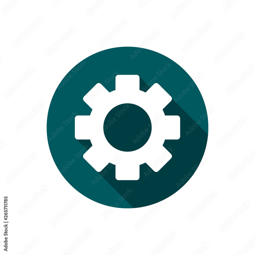 Settings icon vector. Tools, Cog, Gear Sign Isolated on white background. Help options account concept. Trendy Flat style for graphic design, logo, Web site, social media, UI, mobile app. Settings icon vector. Tools, Cog, Gear Sign Isolated on white background. Help options account concept. Trendy Flat style for graphic design, logo, Web site, social media, UI, mobile app.
