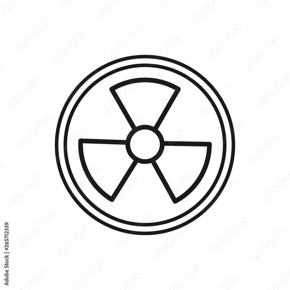 Nuclear Icon Illustration. Radioactive danger sign. Hazard symbol. Uranium illustration. Atomic reactor sign. Nuclear Icon Illustration. Radioactive danger sign. Hazard symbol. Uranium illustration. Atomic reactor sign.