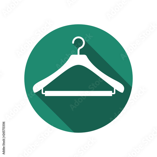 Hanger icon in trendy flat style. Clothes hanger icon vector illustration for perfect mobile and web design concept