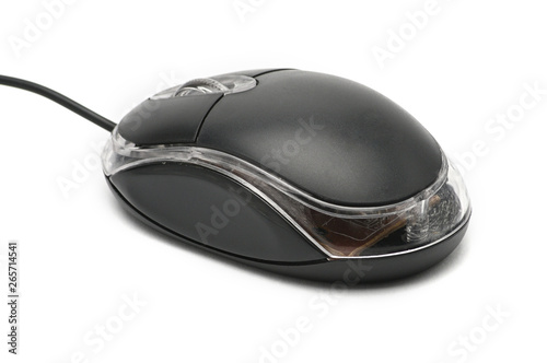 Computer mouse on white background