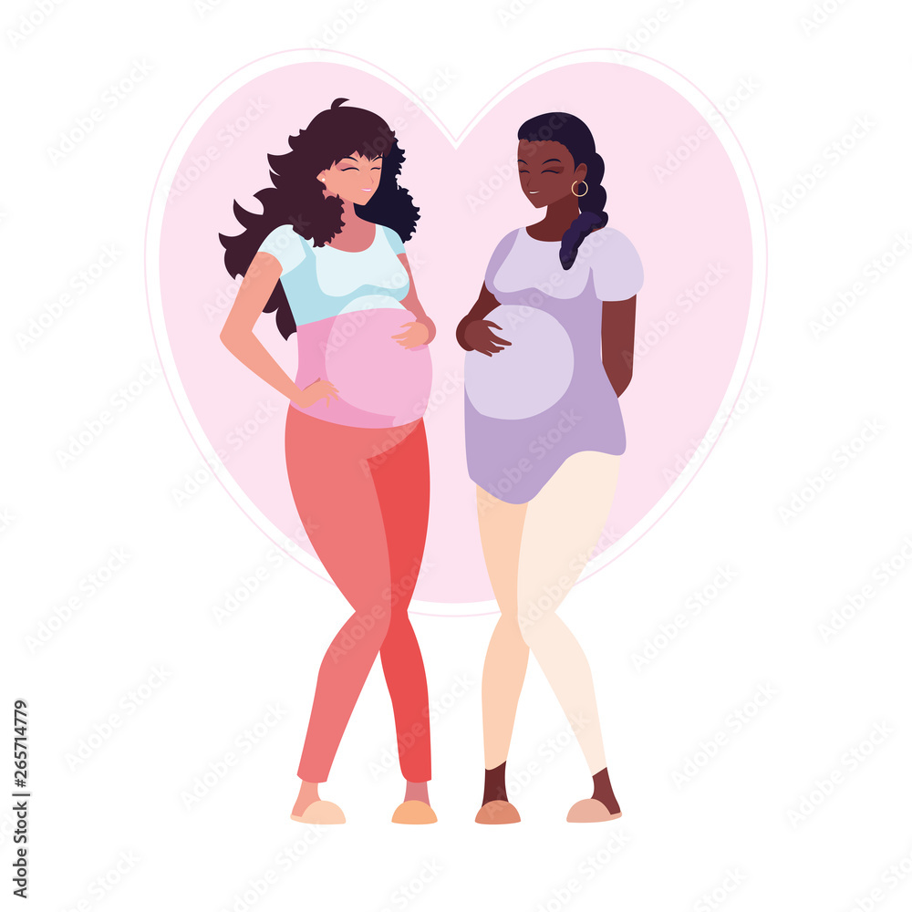 interracial couple of pregnancy women in heart interracial couple of pregnancy women in heart