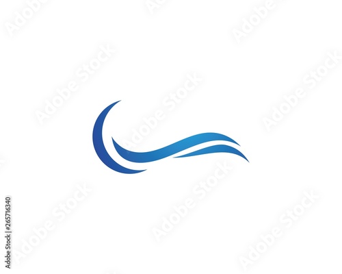 Water wave Logo Template
