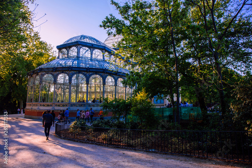 The “Buen Retiro” Park in Madrid. Retiro Park is one of the largest parks of the city of Madrid, Spain. Picture taken – 27 April 2019.