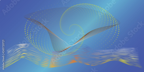 Beautiful background under water