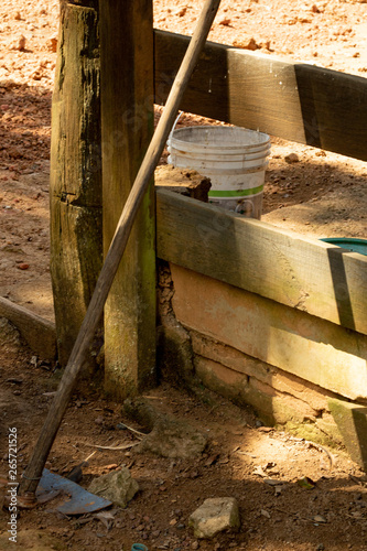 tools working on a farm