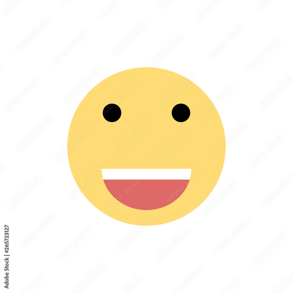 Fototapeta premium Smile icon vector