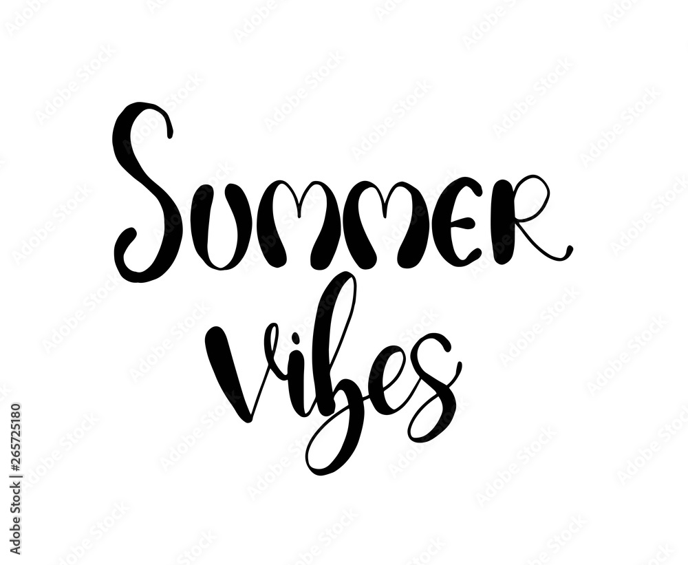 Summer vibes. Stationary card template for your design. Hand drawn artistic, background, vector illustration Summer vibes. Stationary card template for your design. Hand drawn artistic, background, vector illustration