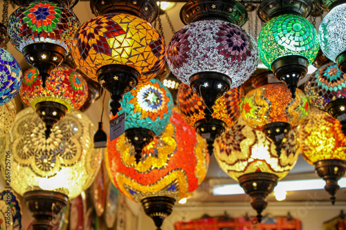Canvas Print Turkish mosaic lamp