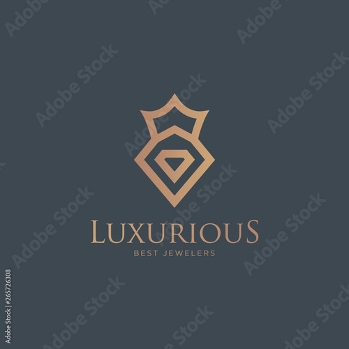 Luxurious Best Jewelers Logo - Vector logo template