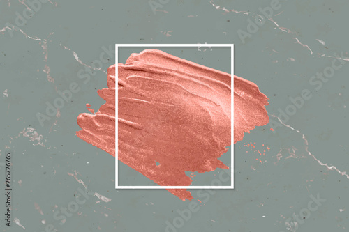 Pink lipstick smudge