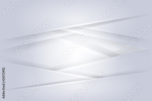 Abstract geometric white and gray color material frame layout modern tech with layer background