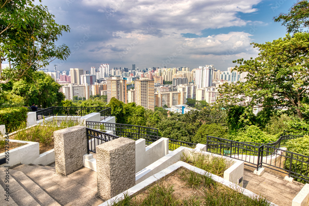 city view from mount faber in Singapur 