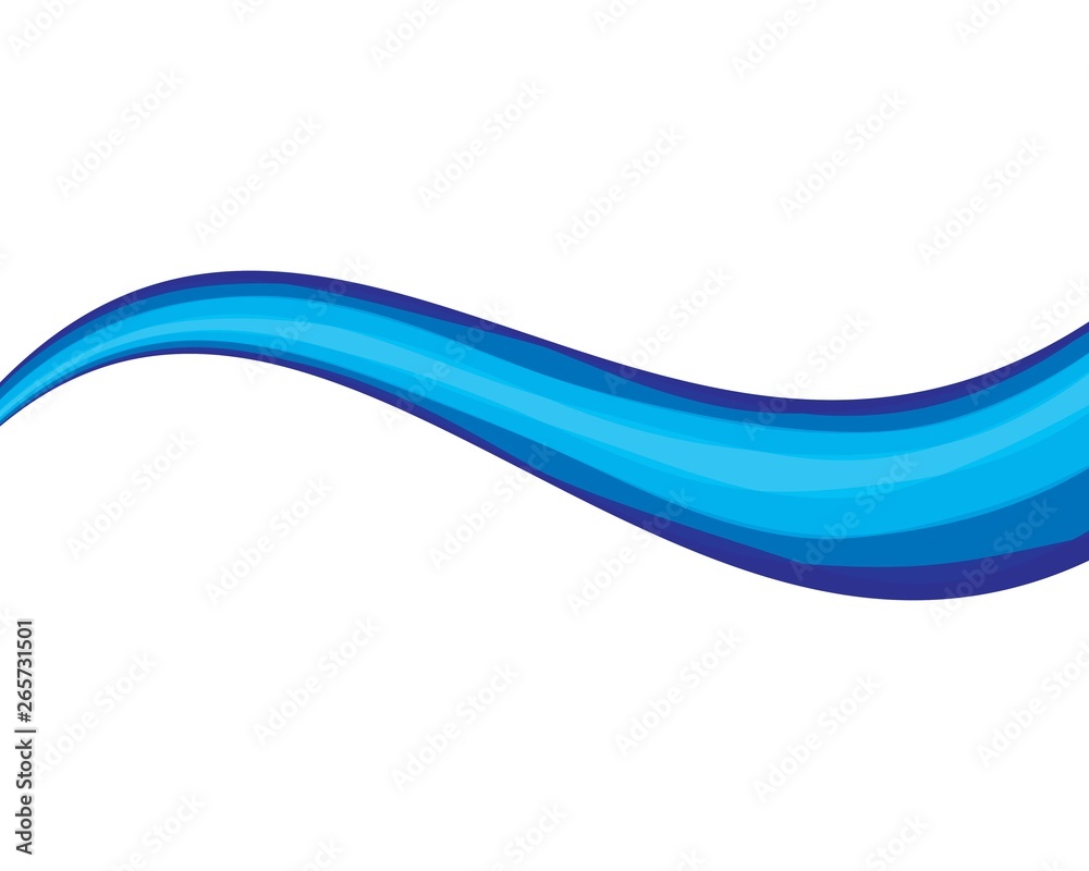 Dynamic texture wavy blue background vector