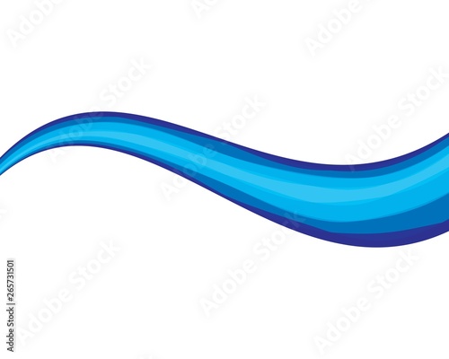 Dynamic texture wavy blue background vector photo